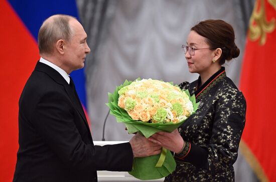 Russia Putin Culture Presidential Prize