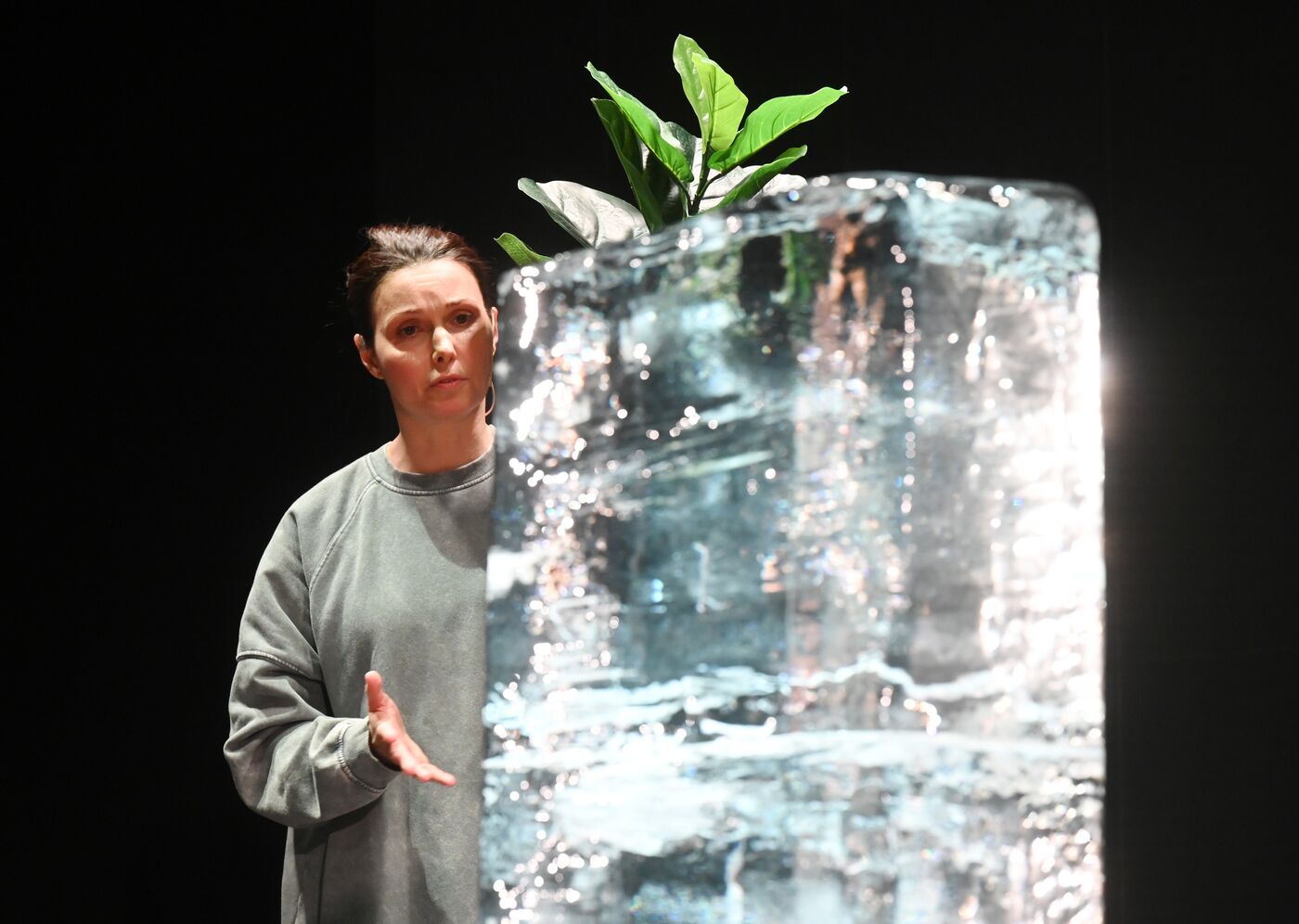 Russia EXPO. Showing performance First and Second Lives of Galina Ivanovna
