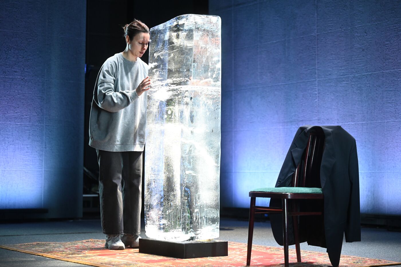 Russia EXPO. Showing performance First and Second Lives of Galina Ivanovna