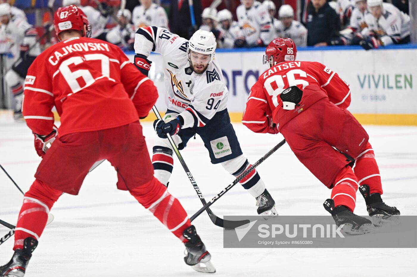 Russia Ice Hockey Kontinental League Spartak - Metallurg