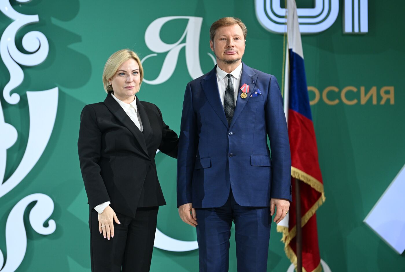 Russia EXPO. Presenting state awards at Russian Ministry of Culture Pavilion Our Culture