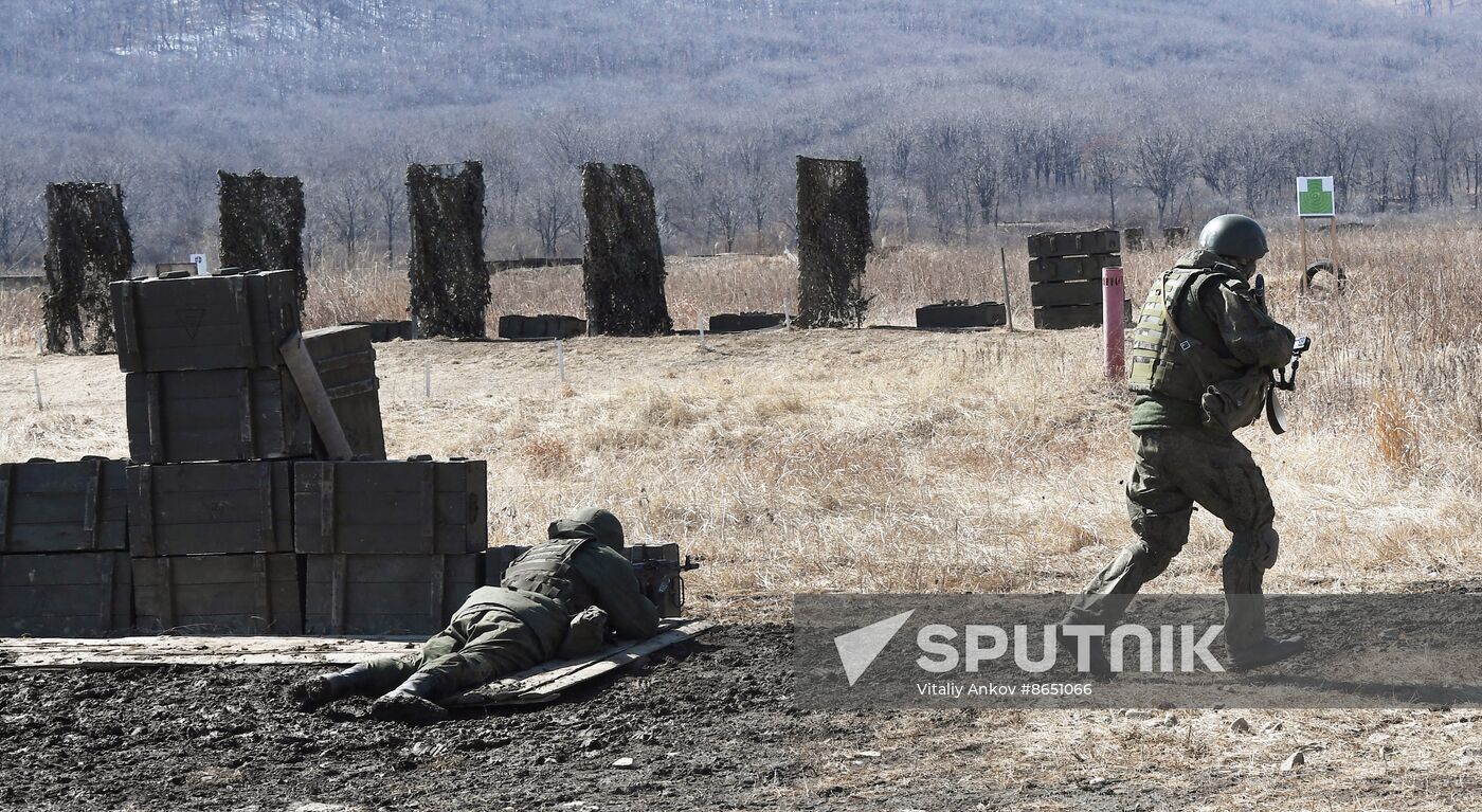 Russia Navy Marines Drills