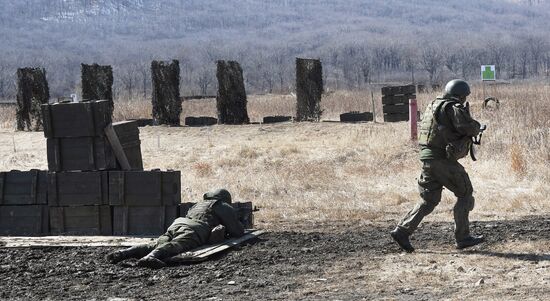 Russia Navy Marines Drills