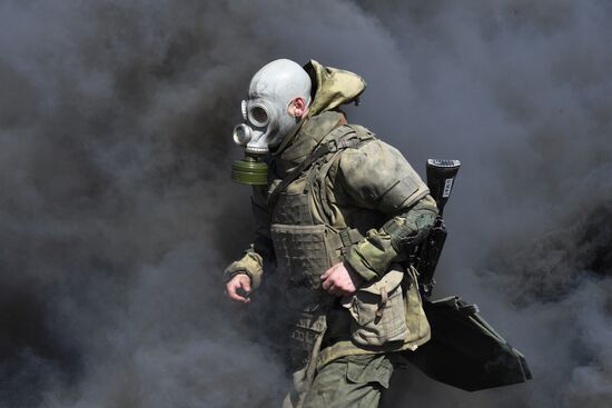 Russia Navy Marines Drills