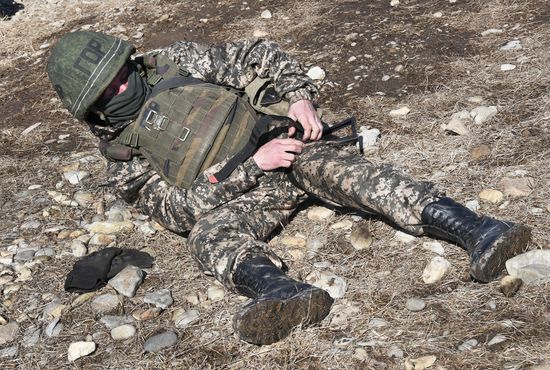 Russia Navy Marines Drills