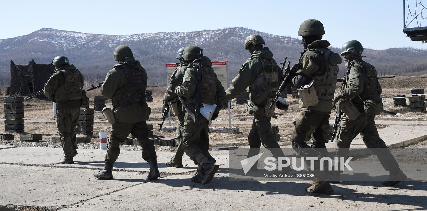 Russia Navy Marines Drills