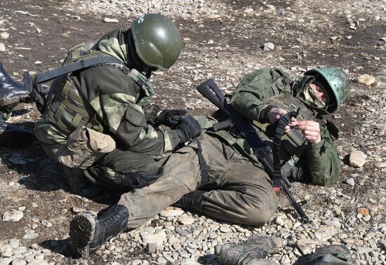 Russia Navy Marines Drills