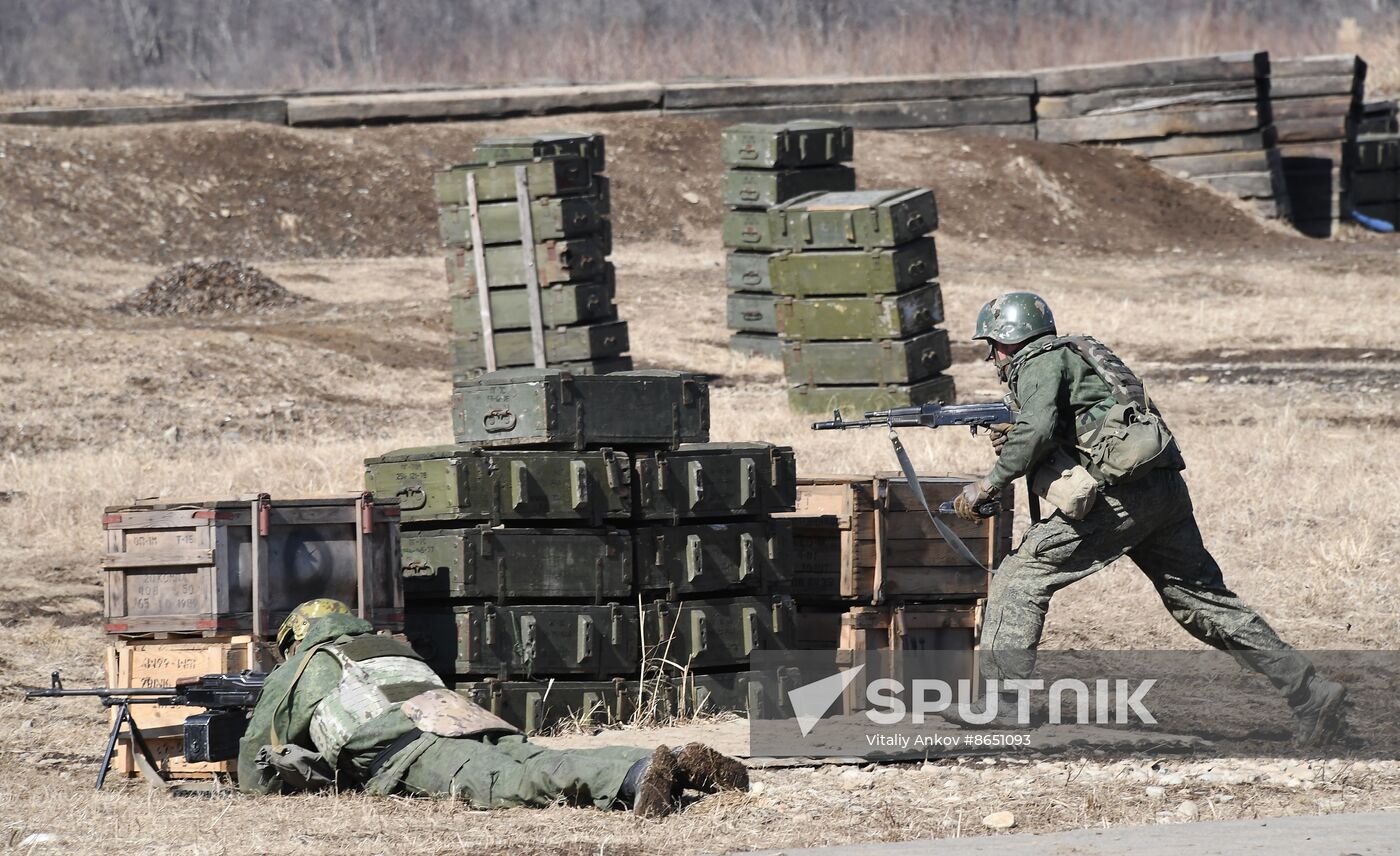 Russia Navy Marines Drills