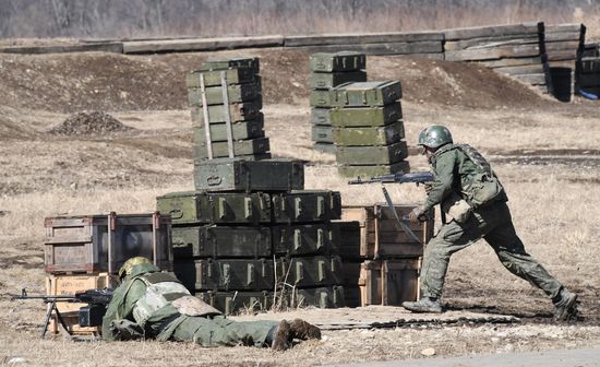 Russia Navy Marines Drills