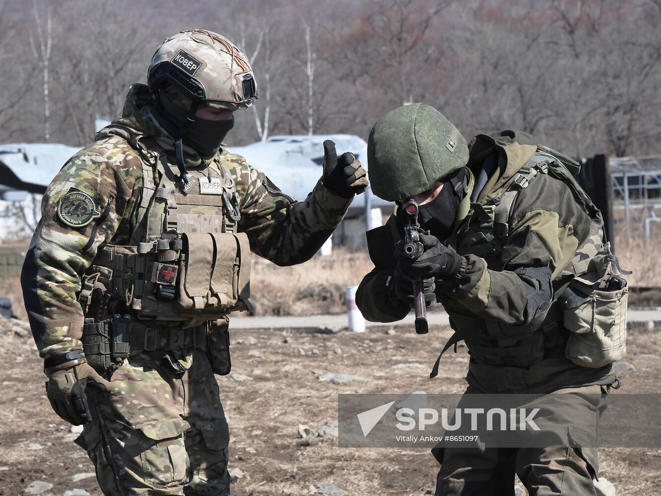 Russia Navy Marines Drills