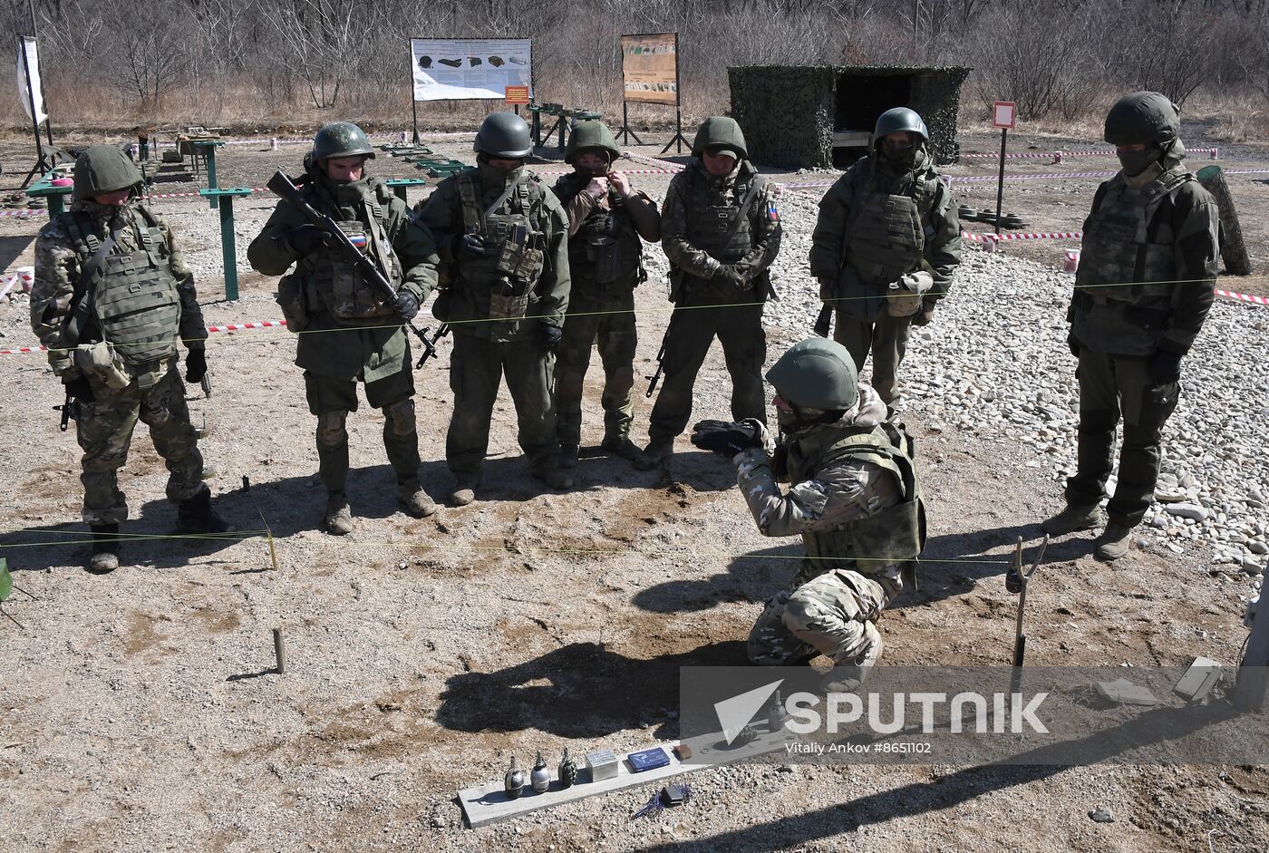 Russia Navy Marines Drills