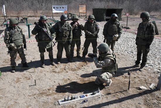 Russia Navy Marines Drills
