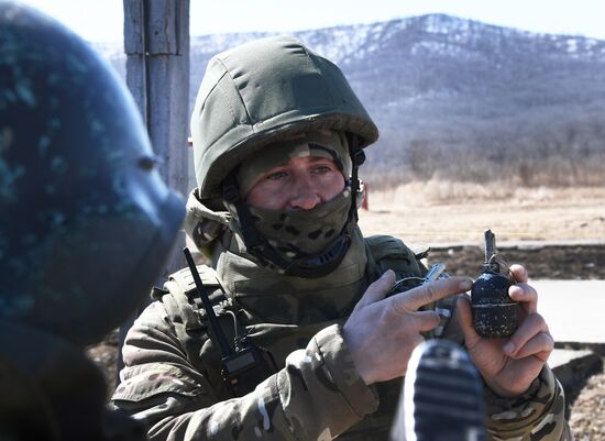 Russia Navy Marines Drills