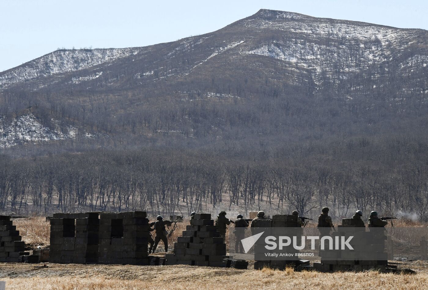 Russia Navy Marines Drills