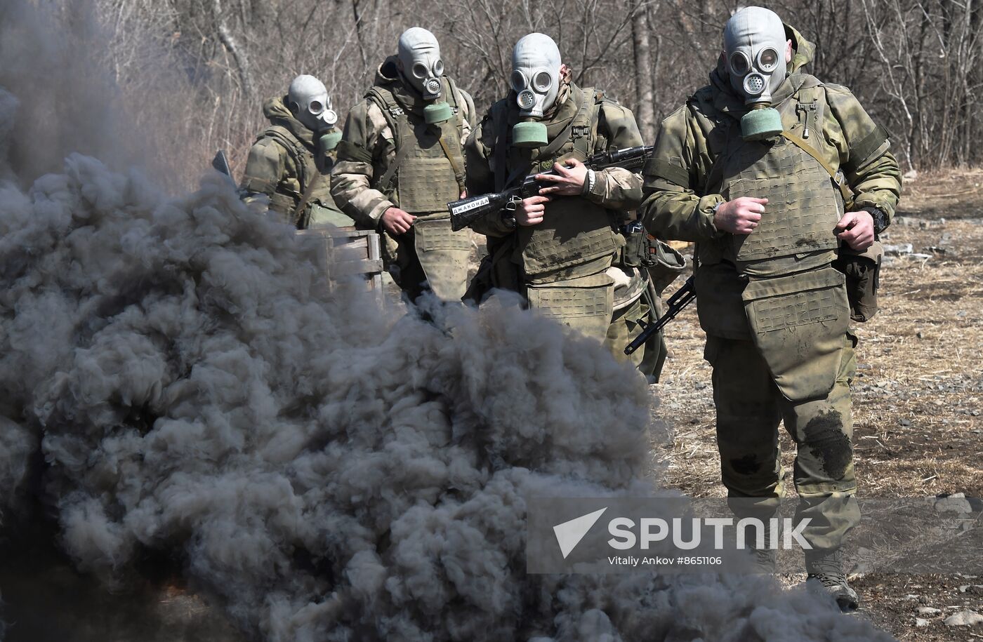 Russia Navy Marines Drills