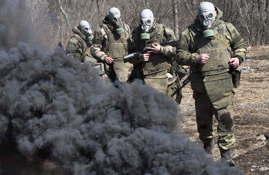 Russia Navy Marines Drills