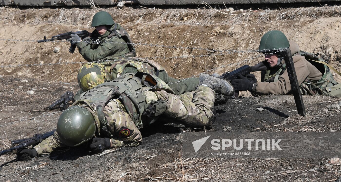 Russia Navy Marines Drills