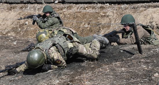 Russia Navy Marines Drills
