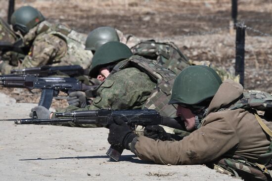 Russia Navy Marines Drills