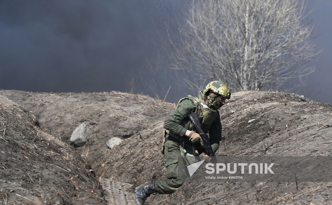 Russia Navy Marines Drills