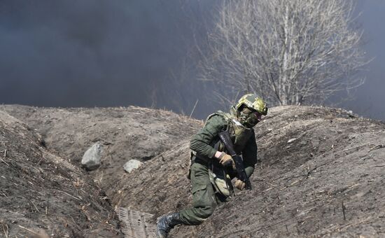 Russia Navy Marines Drills