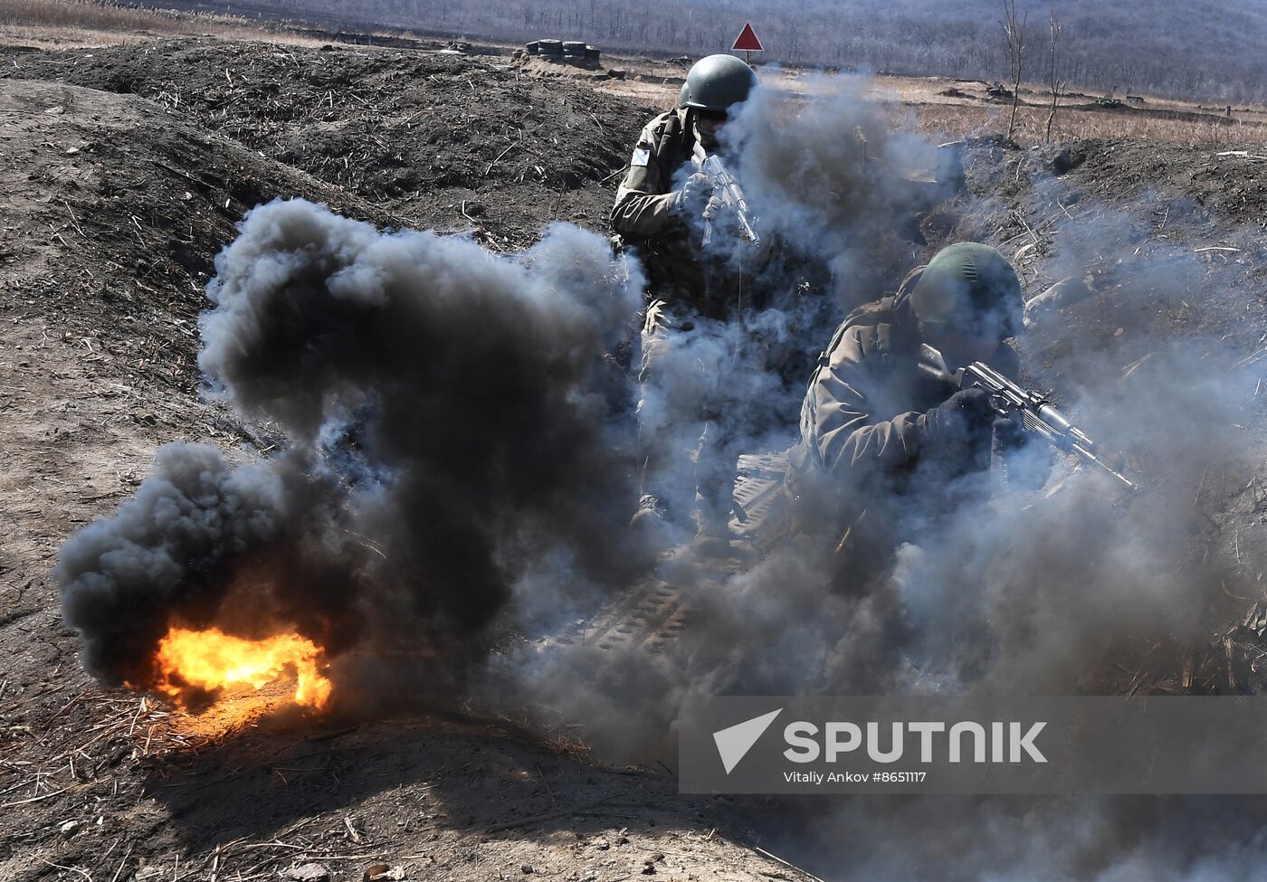 Russia Navy Marines Drills