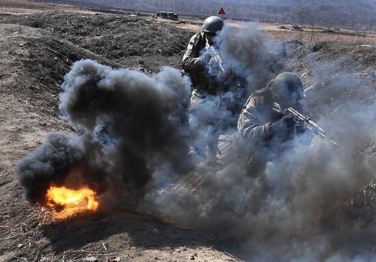 Russia Navy Marines Drills