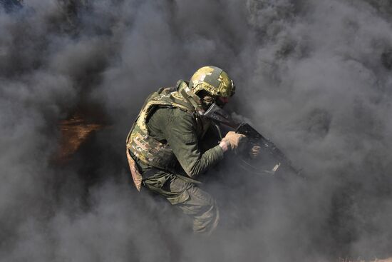 Russia Navy Marines Drills