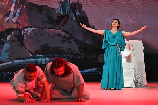 RUSSIA EXPO. Tavrida: The Beginning, historical performance marking the 10th anniversary of the reunification with Crimea