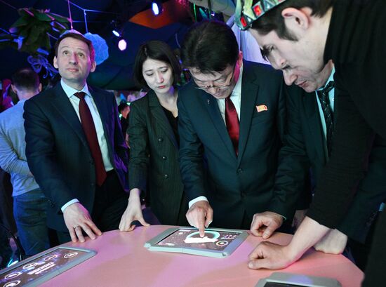 The RUSSIA EXPO. Excursion of the delegation from North Korea