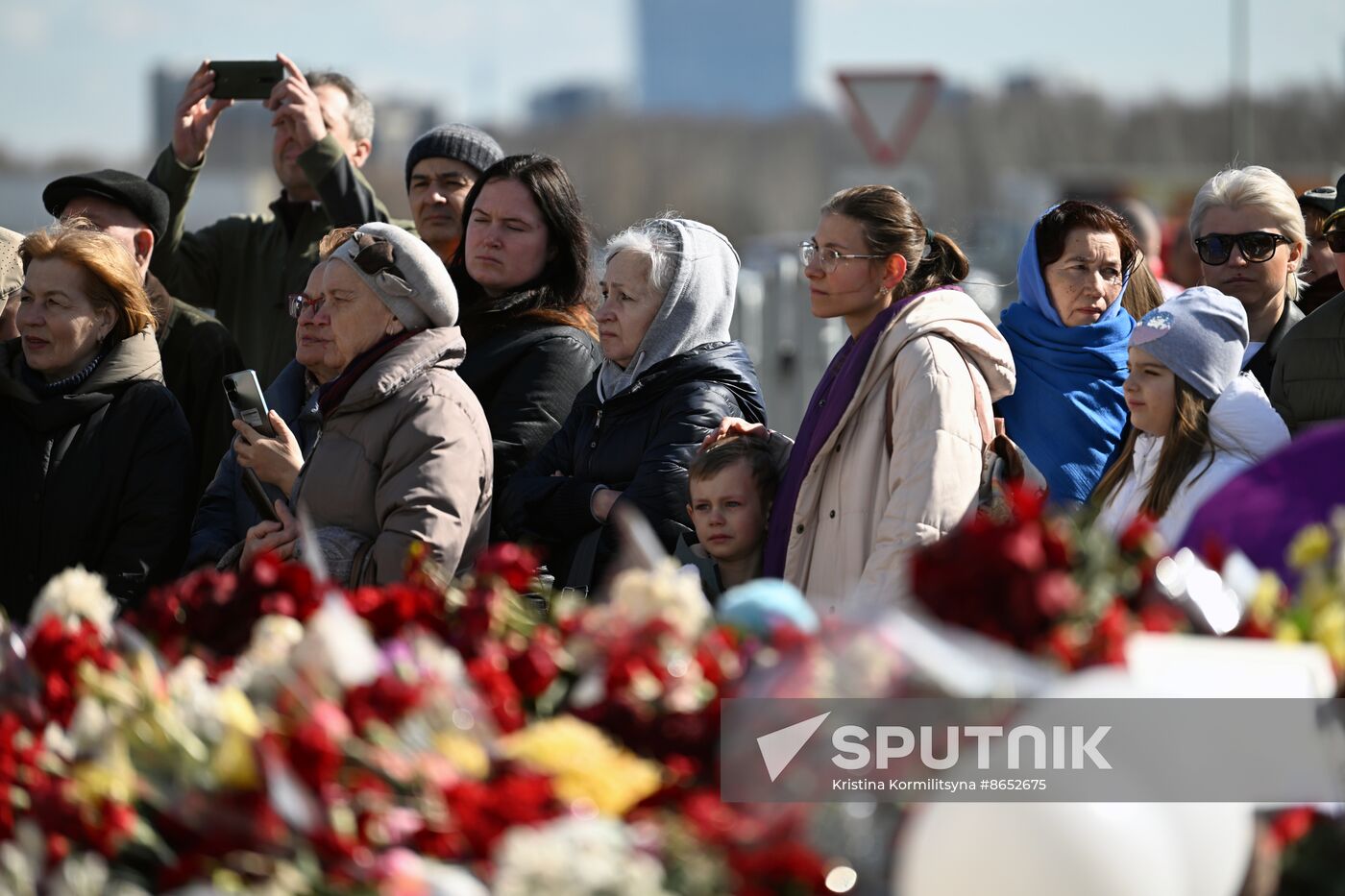 Russia Terrorist Attack Memorial Events