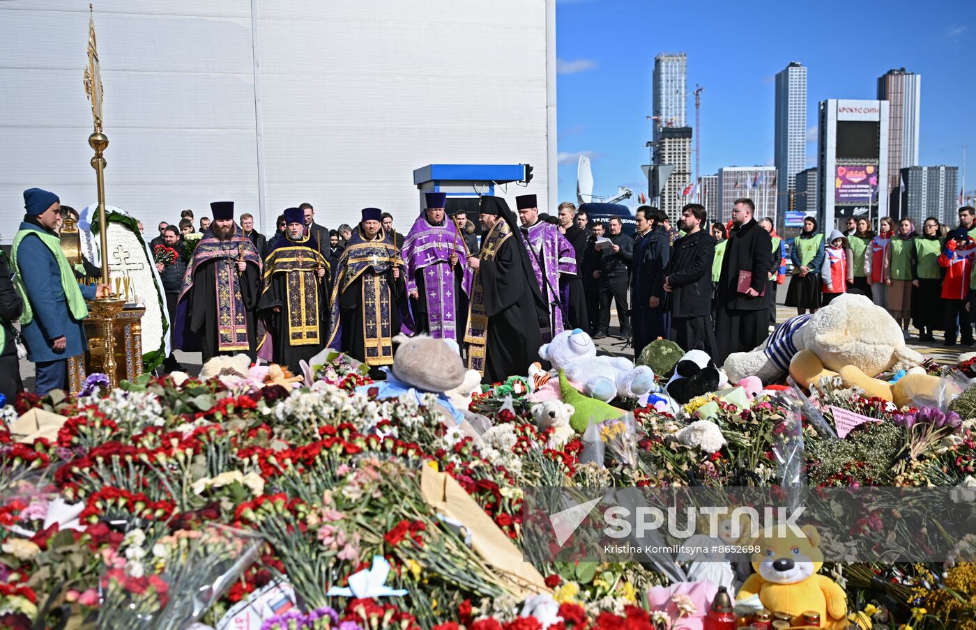Russia Terrorist Attack Memorial Events
