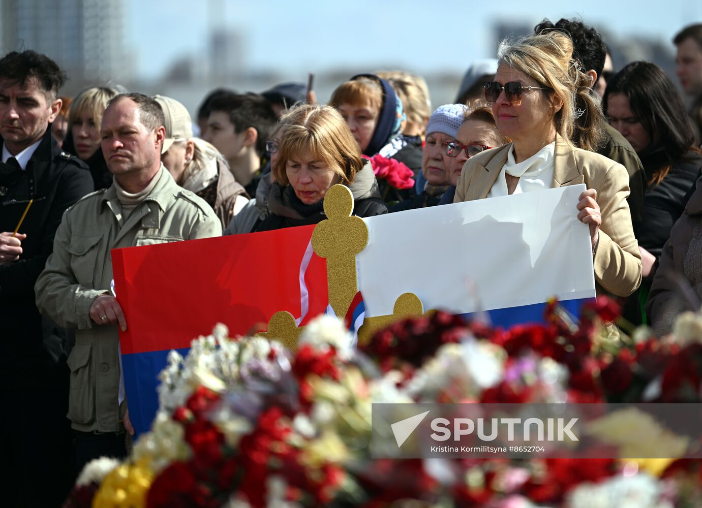 Russia Terrorist Attack Memorial Events
