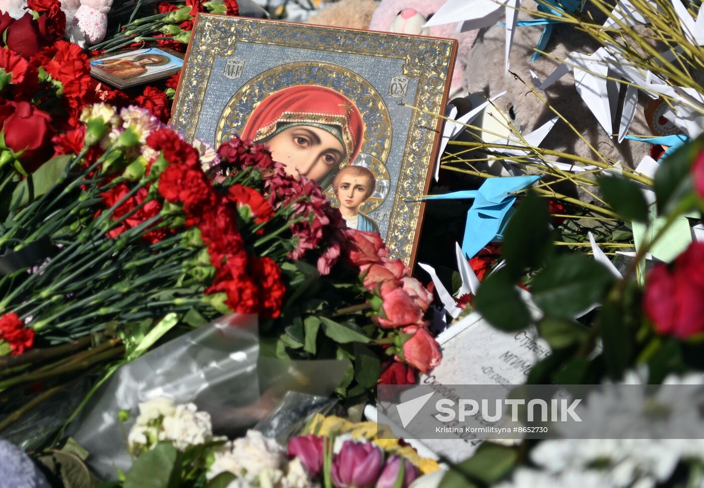 Russia Terrorist Attack Memorial Events