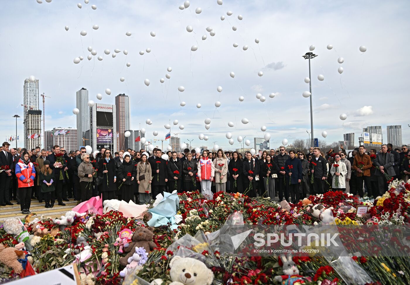 Russia Terrorist Attack Memorial Events