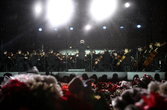 Russia Terrorist Attack Memorial Events