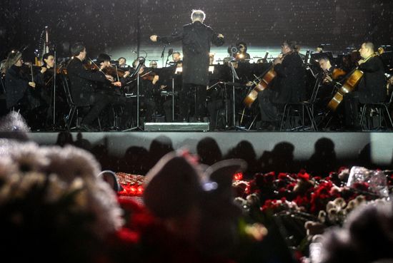 Russia Terrorist Attack Memorial Events