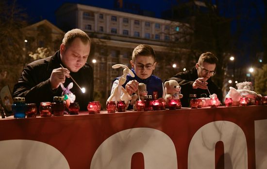 Russia Terrorist Attack Memorial Events