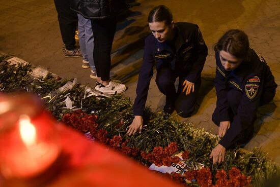 Russia Terrorist Attack Memorial Events