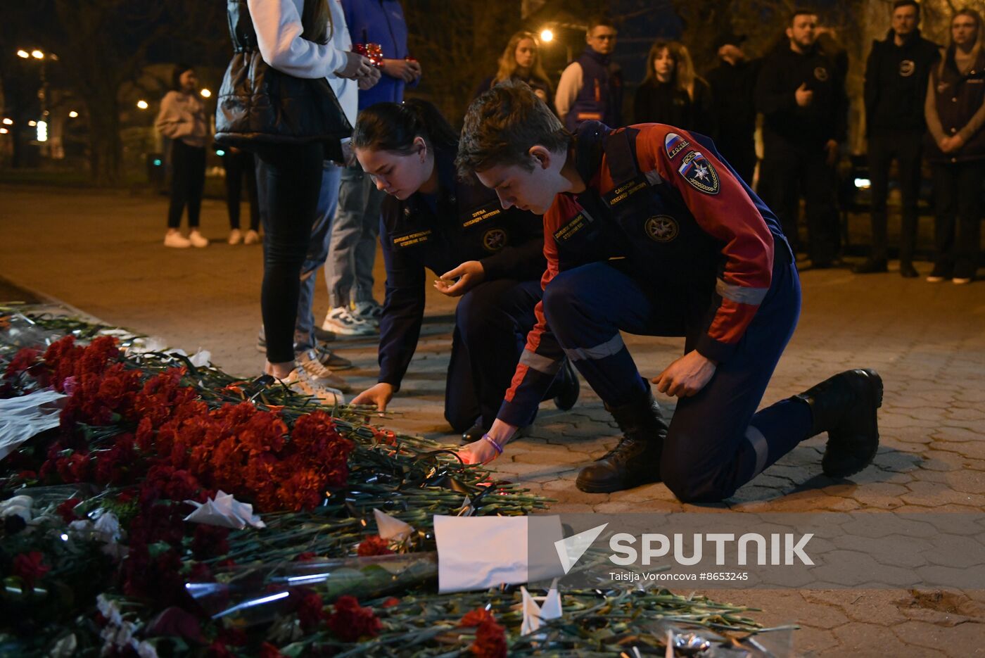 Russia Terrorist Attack Memorial Events