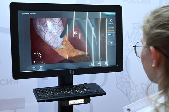 Russia EXPO. Presentation of VR simulator for future surgeons