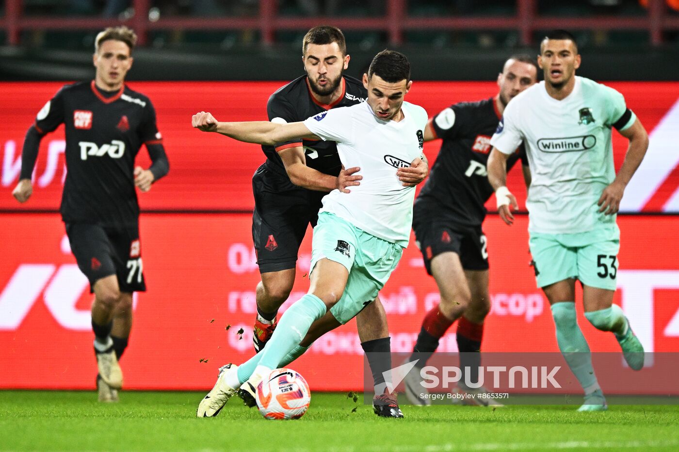 Russia Soccer Premier-League Lokomotiv - Krasnodar