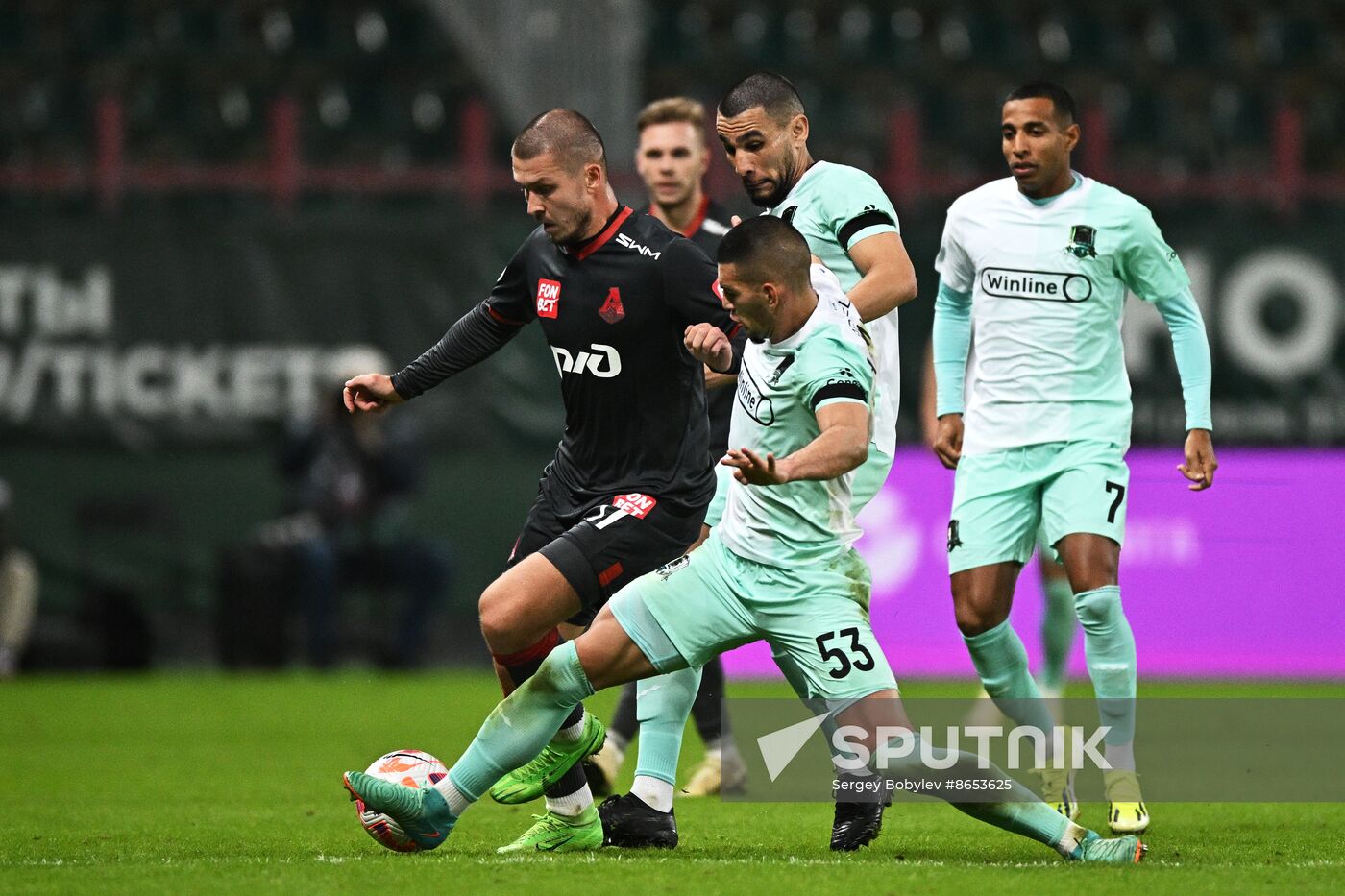 Russia Soccer Premier-League Lokomotiv - Krasnodar