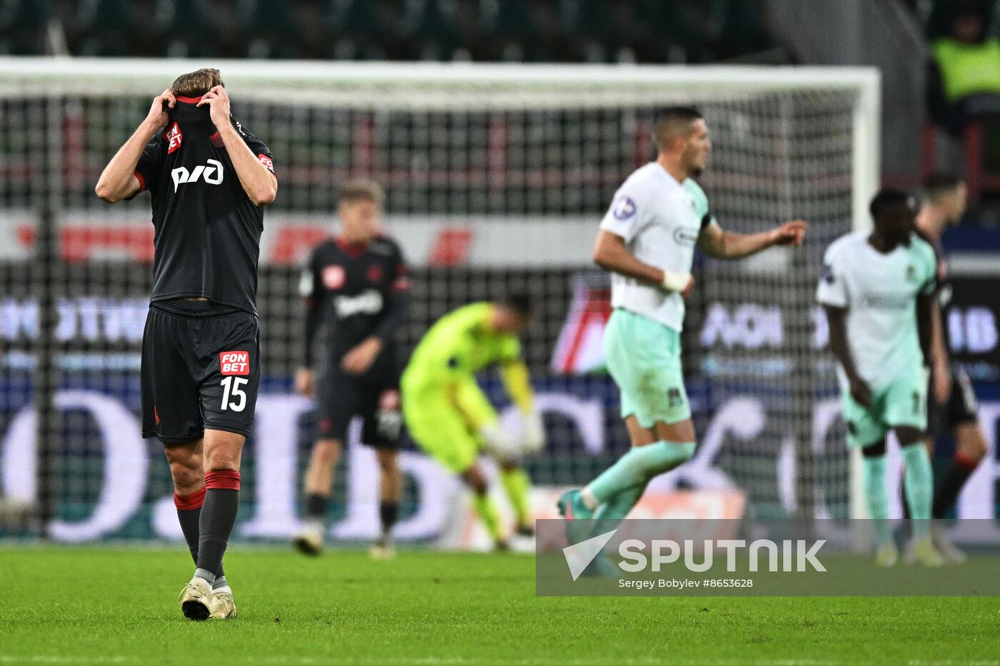 Russia Soccer Premier-League Lokomotiv - Krasnodar