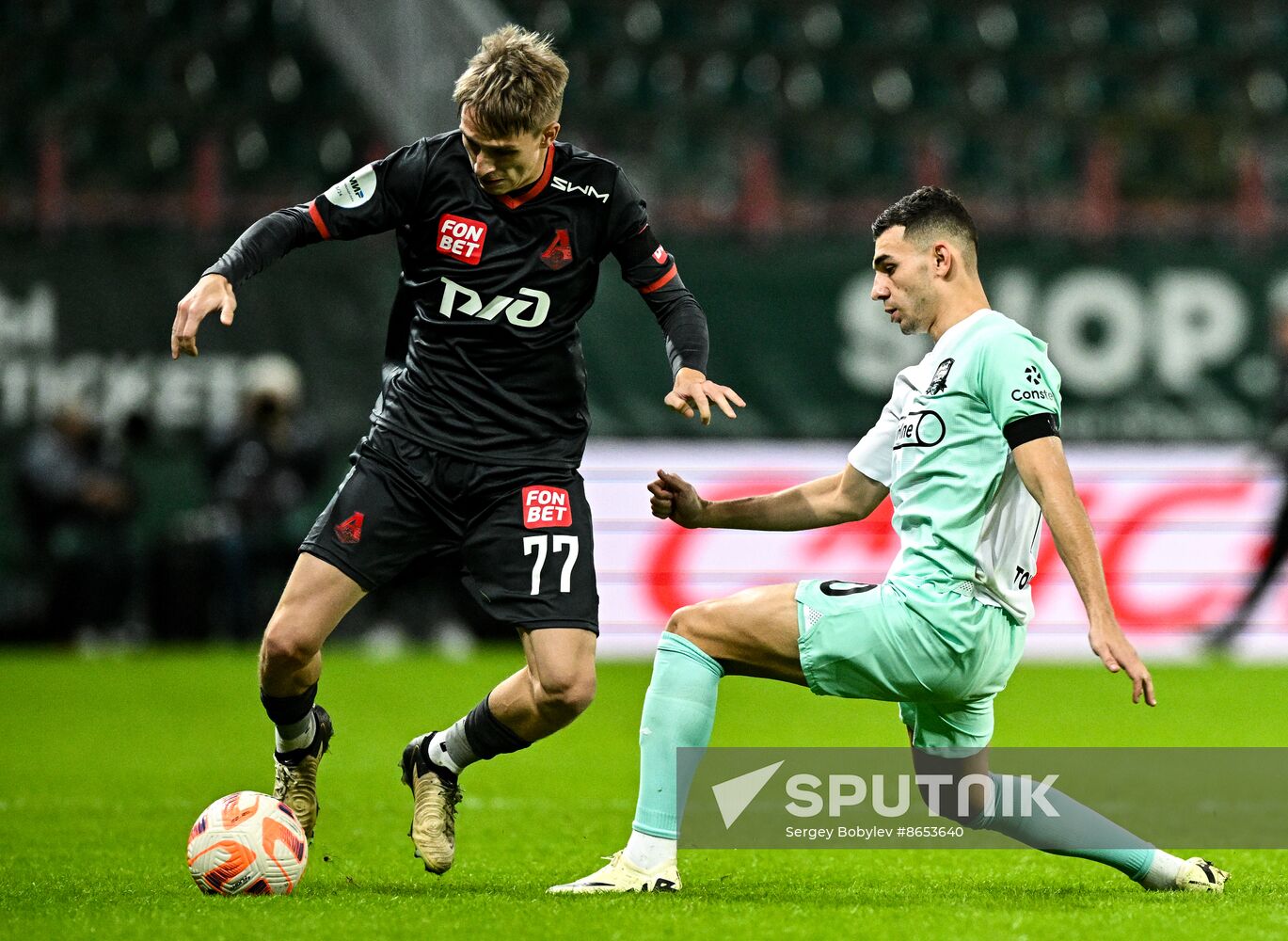 Russia Soccer Premier-League Lokomotiv - Krasnodar