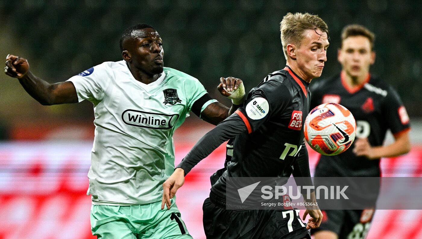 Russia Soccer Premier-League Lokomotiv - Krasnodar