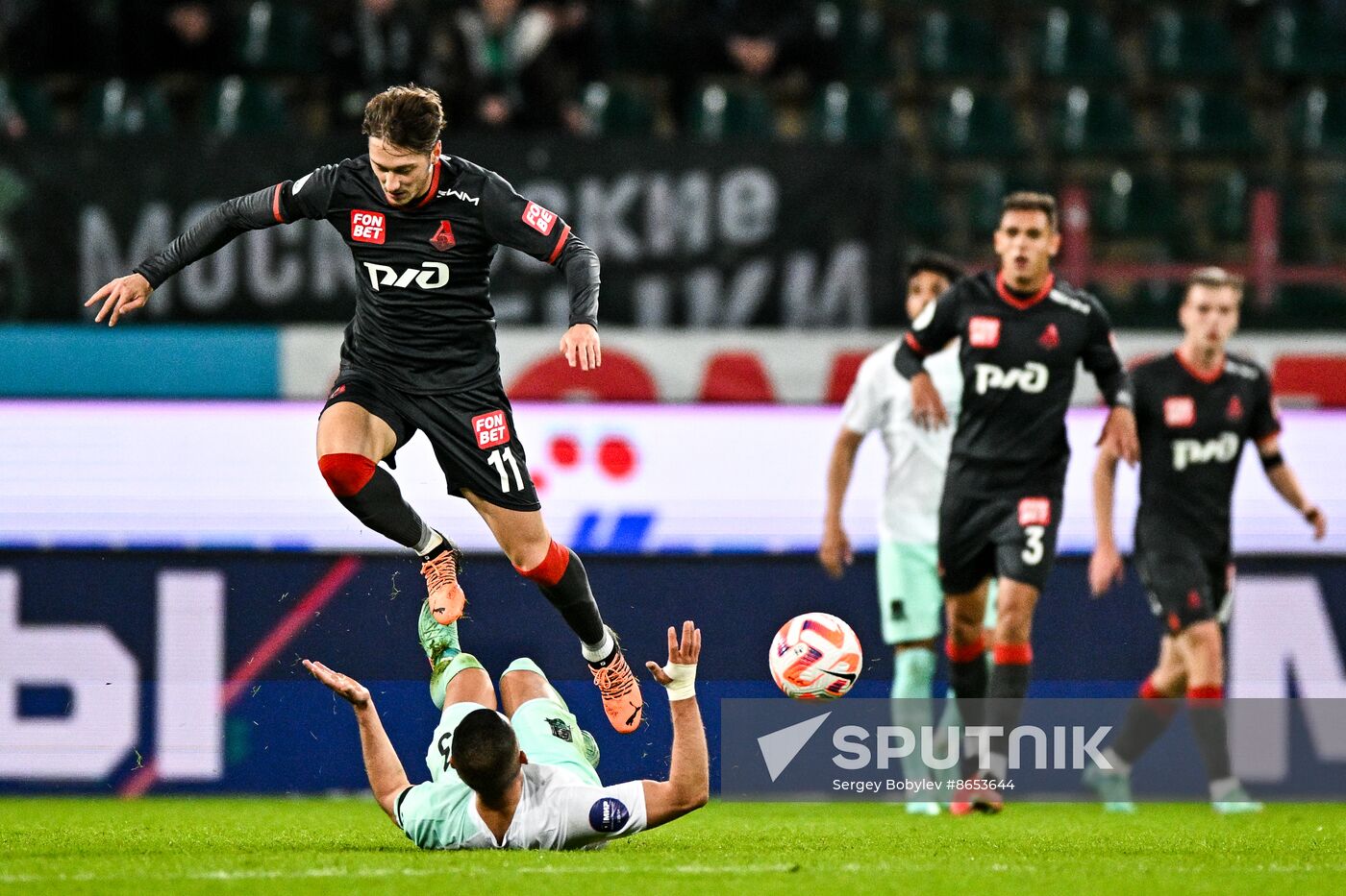 Russia Soccer Premier-League Lokomotiv - Krasnodar