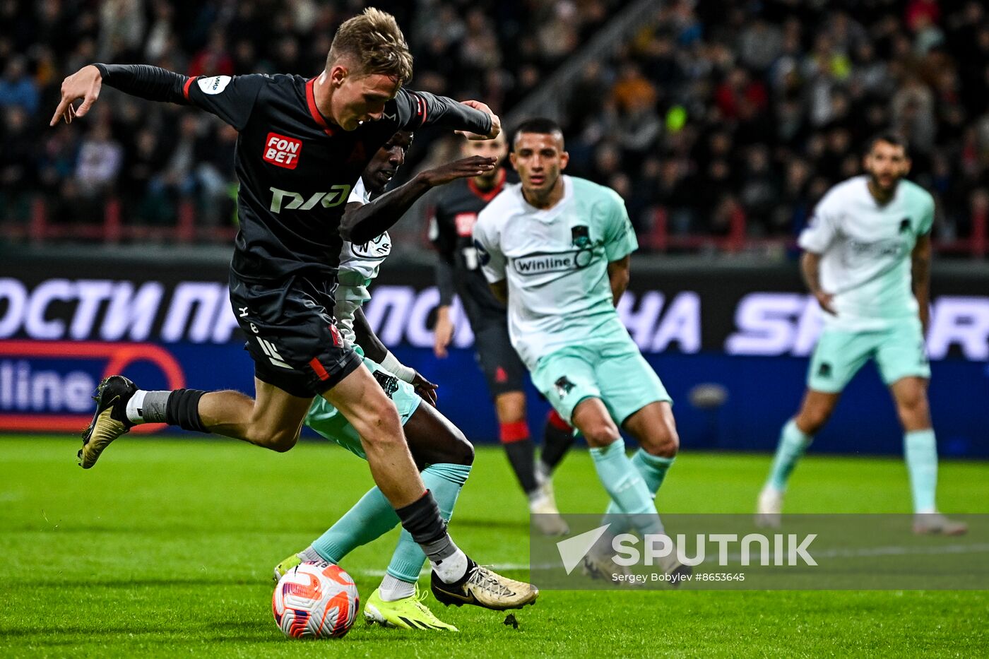 Russia Soccer Premier-League Lokomotiv - Krasnodar