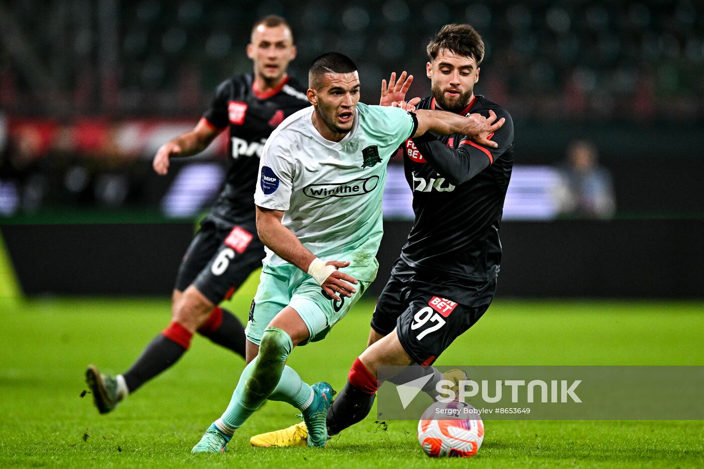 Russia Soccer Premier-League Lokomotiv - Krasnodar