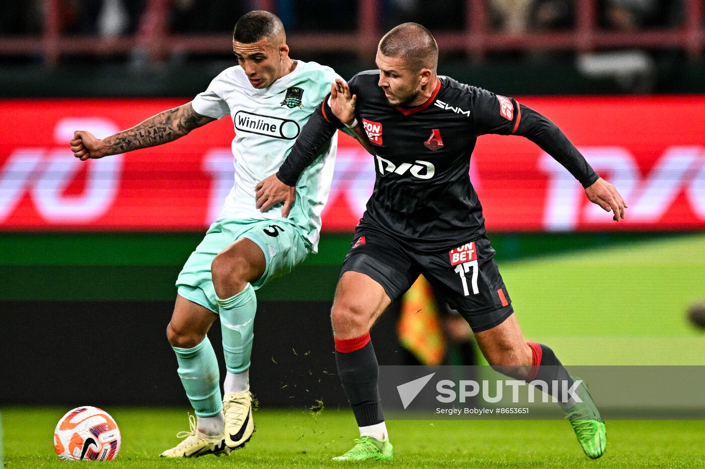 Russia Soccer Premier-League Lokomotiv - Krasnodar